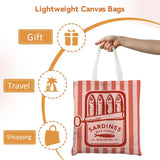 Riviera Sardine Tin Graphic Tote Bag