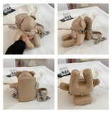 Roisin Cute Faux Leather Teddybear Bag