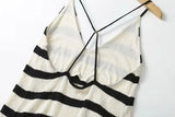 Maya Striped Terry Halter Dress