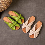 Hailey Geometry Line Mule Slippers