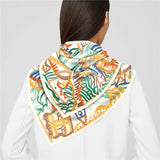 Luxe Graffiti Horse Print Square Silk Scarves