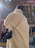 Laura Curly Lamb Faux Fur Maxi Coats