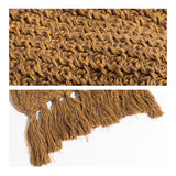 Caris Fringe Tassel Bohemian Knit Hobo Bag