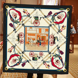 Eloise Carriage Print Silk Scarf