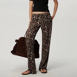 Carly Leopard Ribbed Leggings Pants