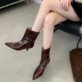 Leonor Kitten Heel Ankle Boots