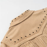 Agueda Tassel Faux Suede Western Jacket