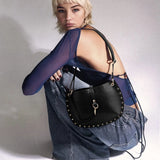 Millie Oil Finish Studded Western Tote