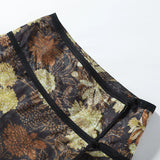 Margot Vintage Floral Wrap Pencil Midi Skirt