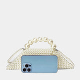 Aemi Trapezoid Pearl Beads Bag