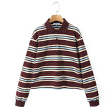 Bessie Casual Striped Polo T-shirts