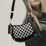 Nes Checkerboard Saddle Bag