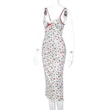 Lynia Satin Strawberry Slip Dress