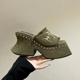 Cleo Chunky Platform Boho Mules