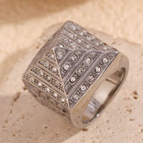 Vintage Pyramid Vine Lux Mens Ring