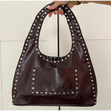 Xena Retro Rivet Studs Shoulder Bag