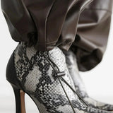 Paolo Faux Leather Bloomer Pants