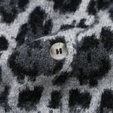 Allegra Dark Leopard Knit Jacket