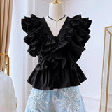 Mirielle Ruffle Butterfly Frill Blouse