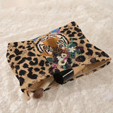 Flower Tiger Print Cosmetic Pouch