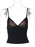 Josline Cropped Lace Cami Top