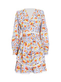 Nina Spring Floral Mini Flare Dress