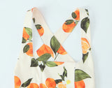 Ramona Orange Flower Mini Flare Dress