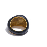 Pauline Enamel Geometric Minimalist Ring