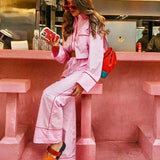 Samara Pink Pajama Style Set