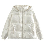 Sini Space Metallic Puffer Jackets