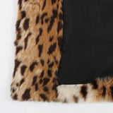 Zuri Faux Leopard Fur Half Coat