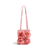 Solana Charmeuse Satin Rosette Mini Bag