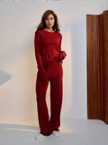 Eugenia Minimalist Knit Tracksuit Set