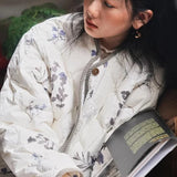 Amaya Vintage Spring Floral Quilted Jacket