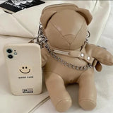 Roisin Cute Faux Leather Teddybear Bag