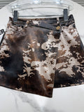 Paloma Cowhide Prints Wrap Mini Skirts