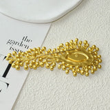 Large Rhinestone Metal Eyes Brooch and Necklace