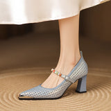 Veronica Perforated MaryJane Pump