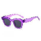 Mia Waffle Wave Frame Sunglasses
