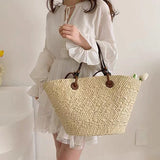 Emery Woven Straw Basket Totes