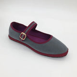 Sobia Velour Color Block Trim Ballet Flats