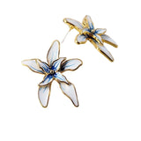 Lysandra Enamel Flower Stud Earrings