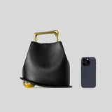 Aurelia Sculptural Top Handle Bag