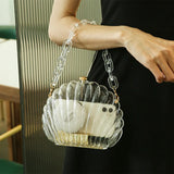 Emelda Clear Acrylic Shell Bag
