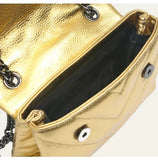 Agatha Embossed Flap Shoulder Bag