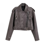 Sia Distressed Look Biker Jackets