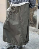 Milla Nylon Drawstring Cargo Skirt