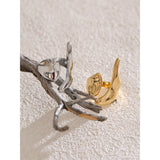 Tierry Sculptural Geometric Wrap Ring