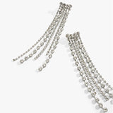 Nila Crystal Fringe Statement Earrings