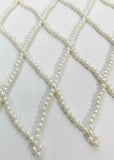 Clara Long Pearl Beads Net Wrap Belt Skirt